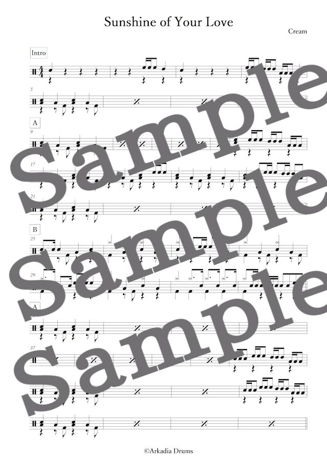 Sunshine of Your Love(Cream)