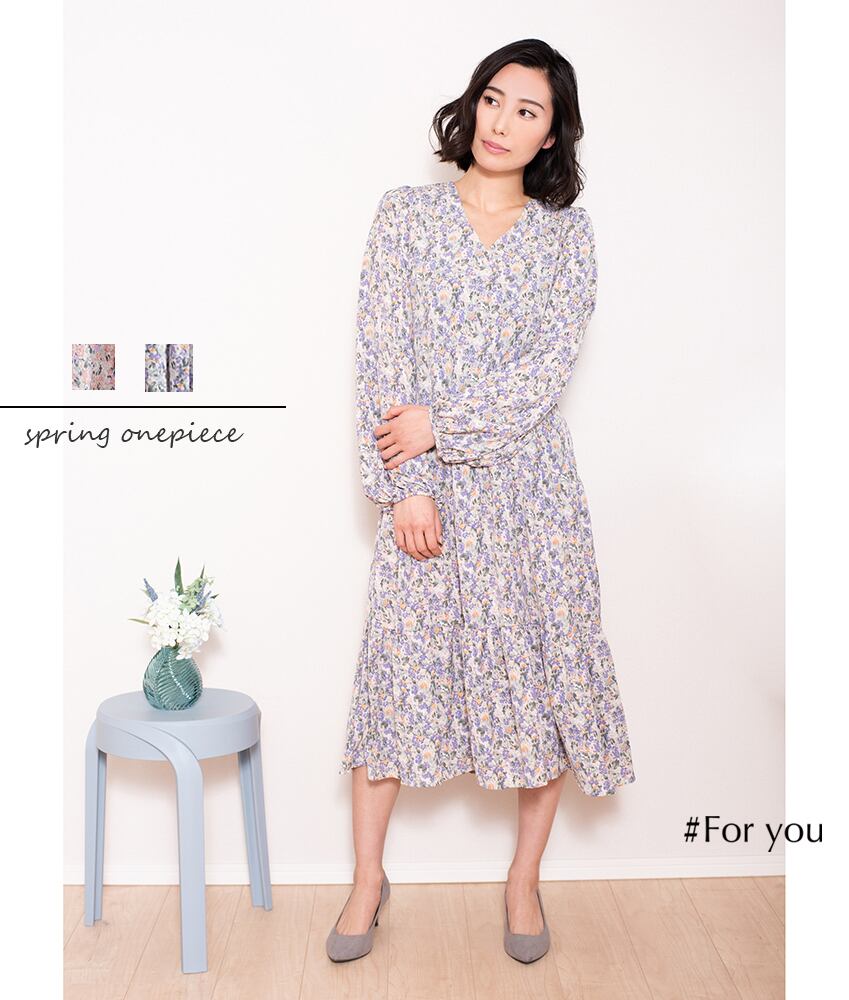 【再入荷】小花柄のフレアワンピース_e0132003019