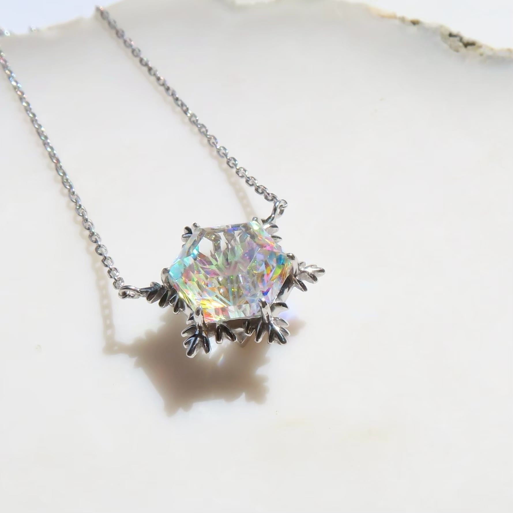 受注生産】prismgem ゆきんこカット ネックレス 【シミズ貴石
