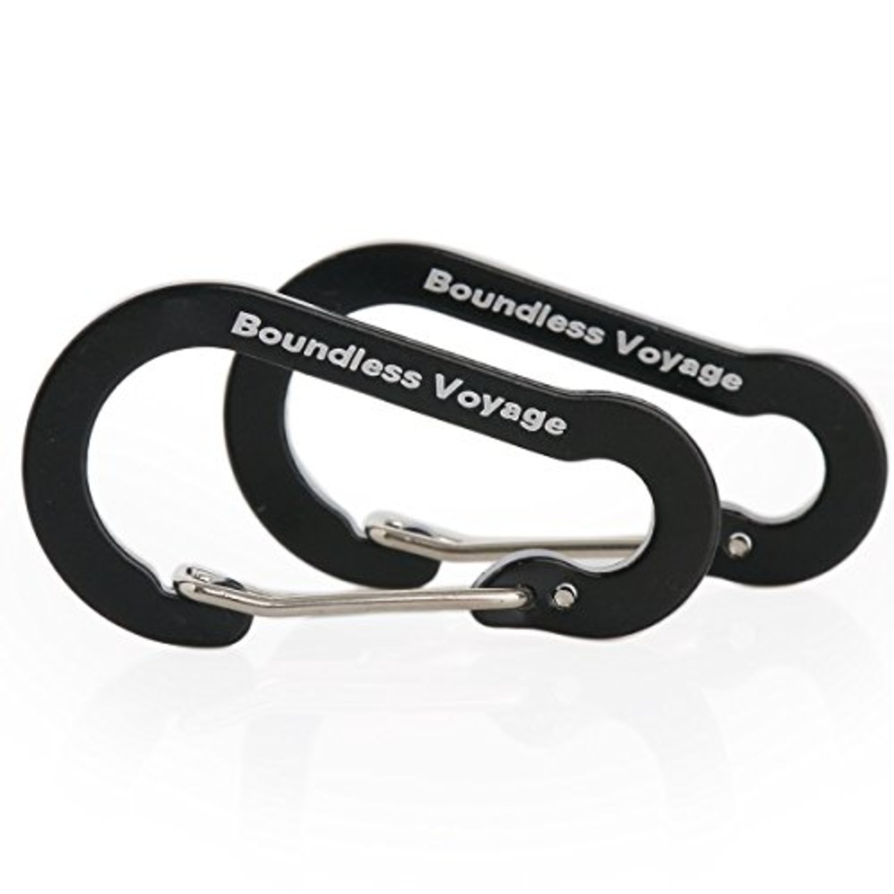 Boundless Voyage カラビナ 収納袋付き (ブラック,20個セット)