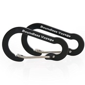 Boundless Voyage カラビナ 収納袋付き (ブラック,20個セット)