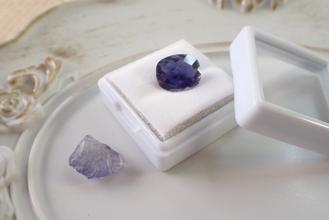 【原石セット】アイオライト 2.87ct/3.73ct 　[C2‐96]