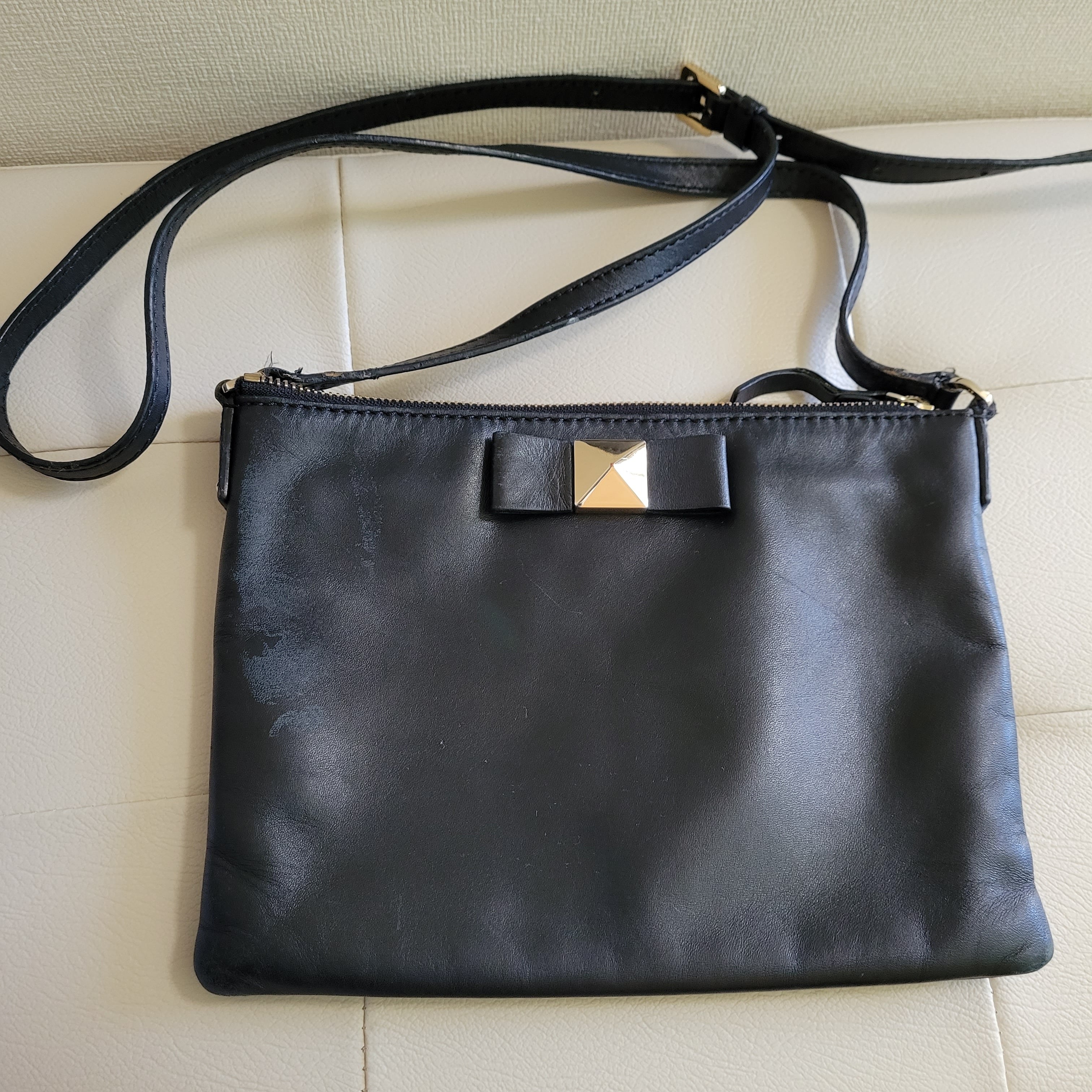 kate spade new york ケイトスペード レザーリボンバッグ