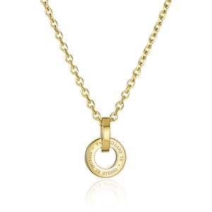 316L circle necklace #N82　