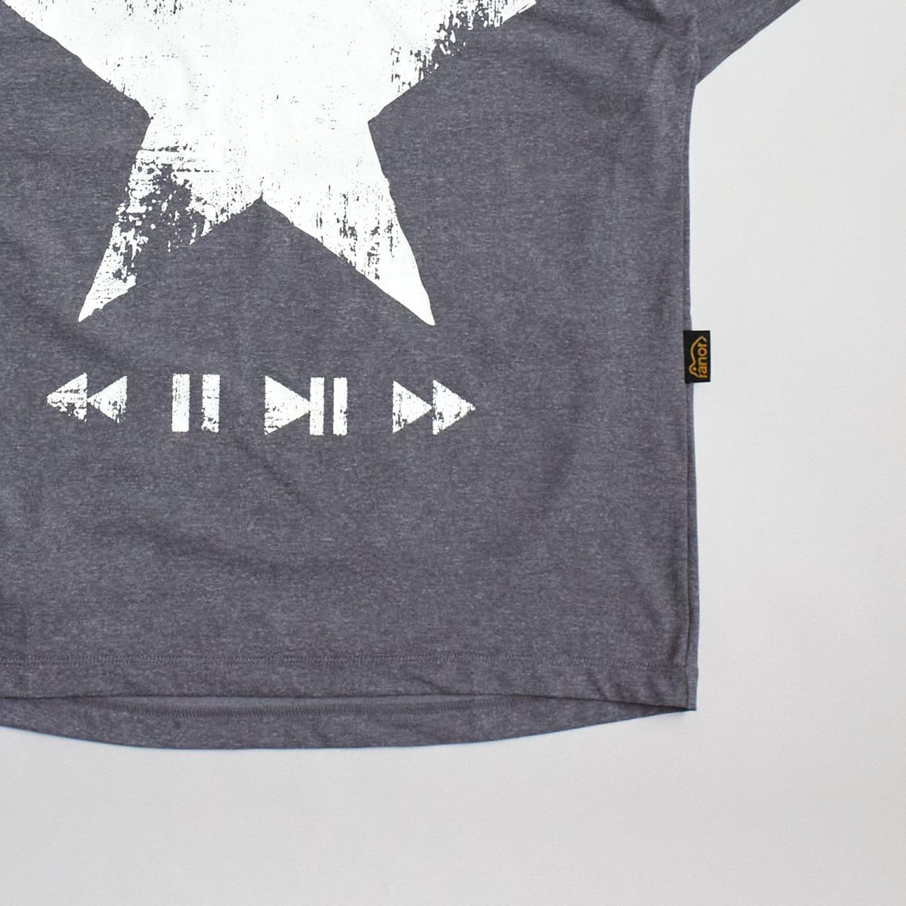 ranor STAR T-SHIRT MOKU Sサイズ ranor（ラナー）STAR T-SHIRT MOKU ユニセックス スター グラフィックT