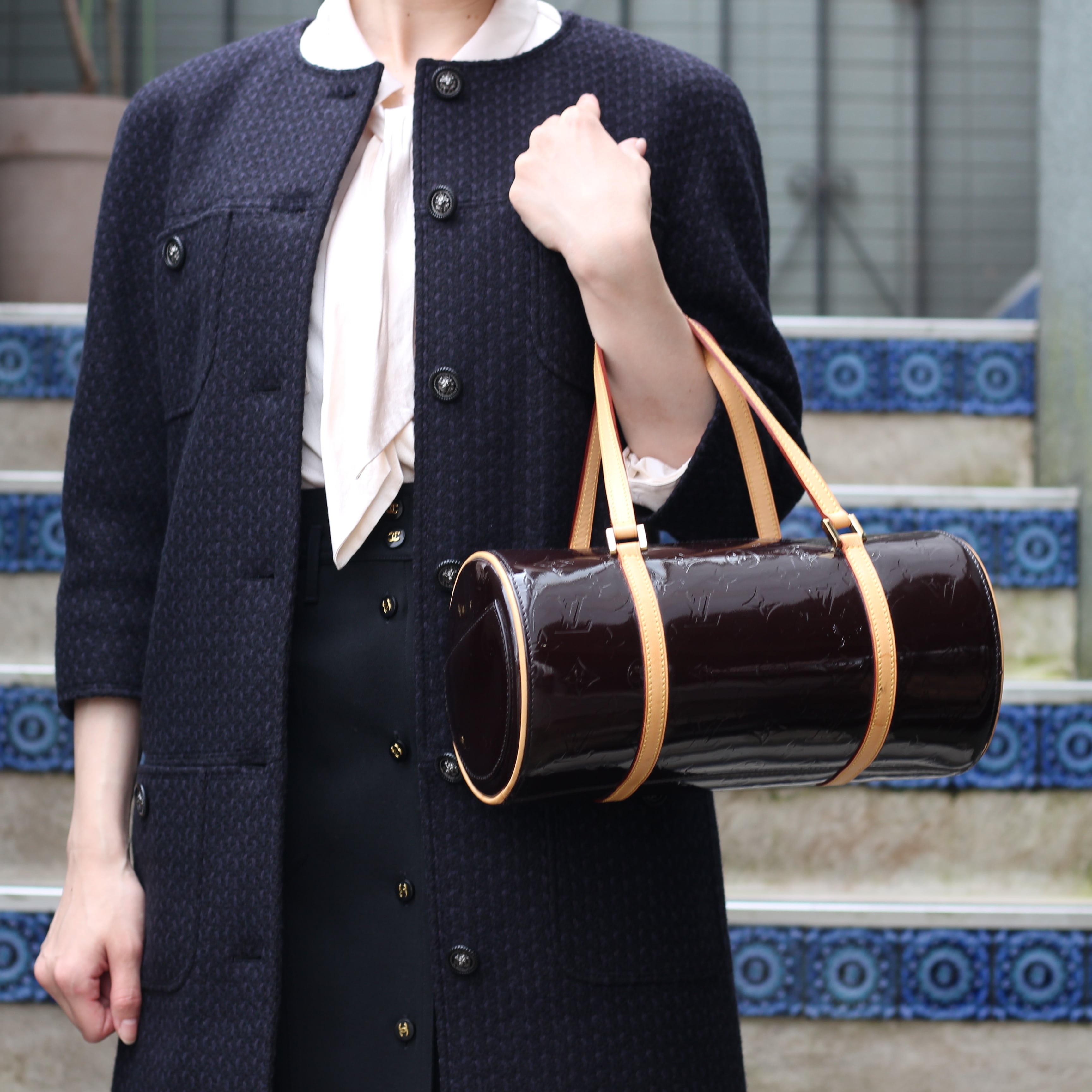 CHANEL LION BUTTON TWEED COAT MADE IN FRANCE/シャネルライオン