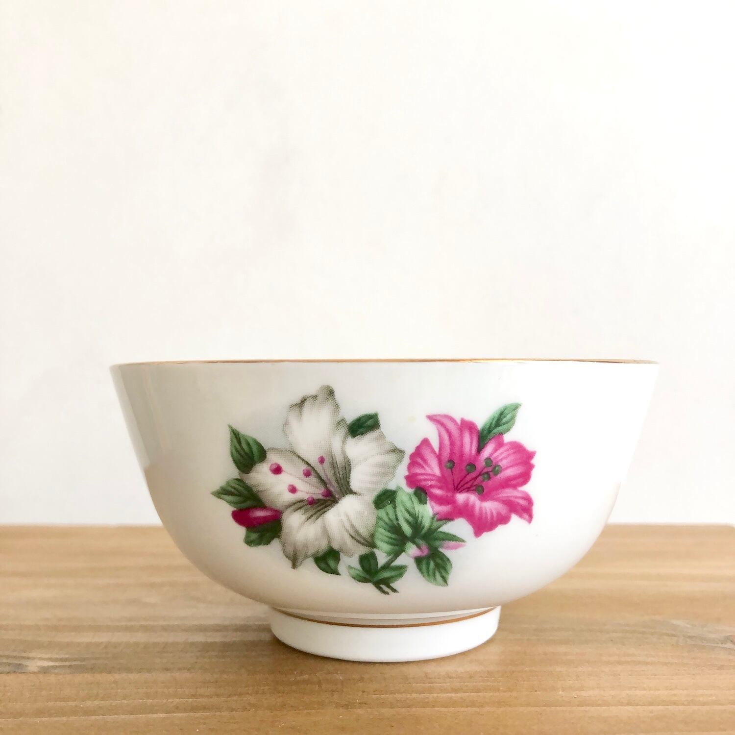 レトロチャイナ皿|アサガオナのライスボウル