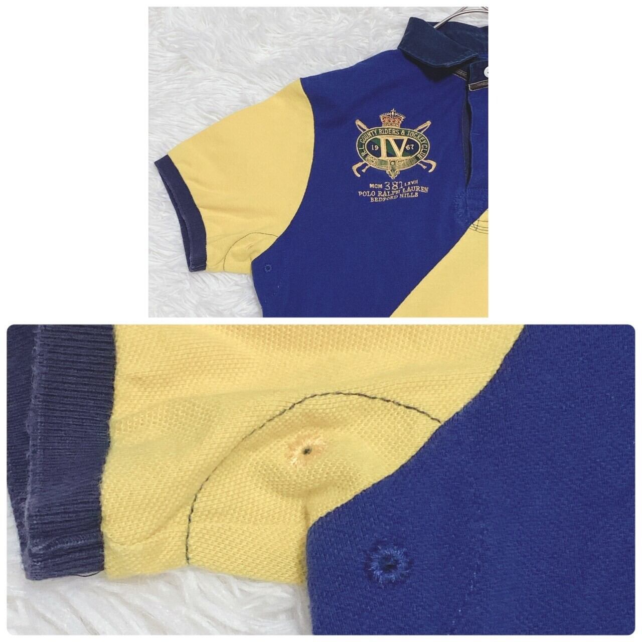 ポロバイラルフローレン』 (M) ロゴ刺繍半袖ポロシャツ 60's バイ