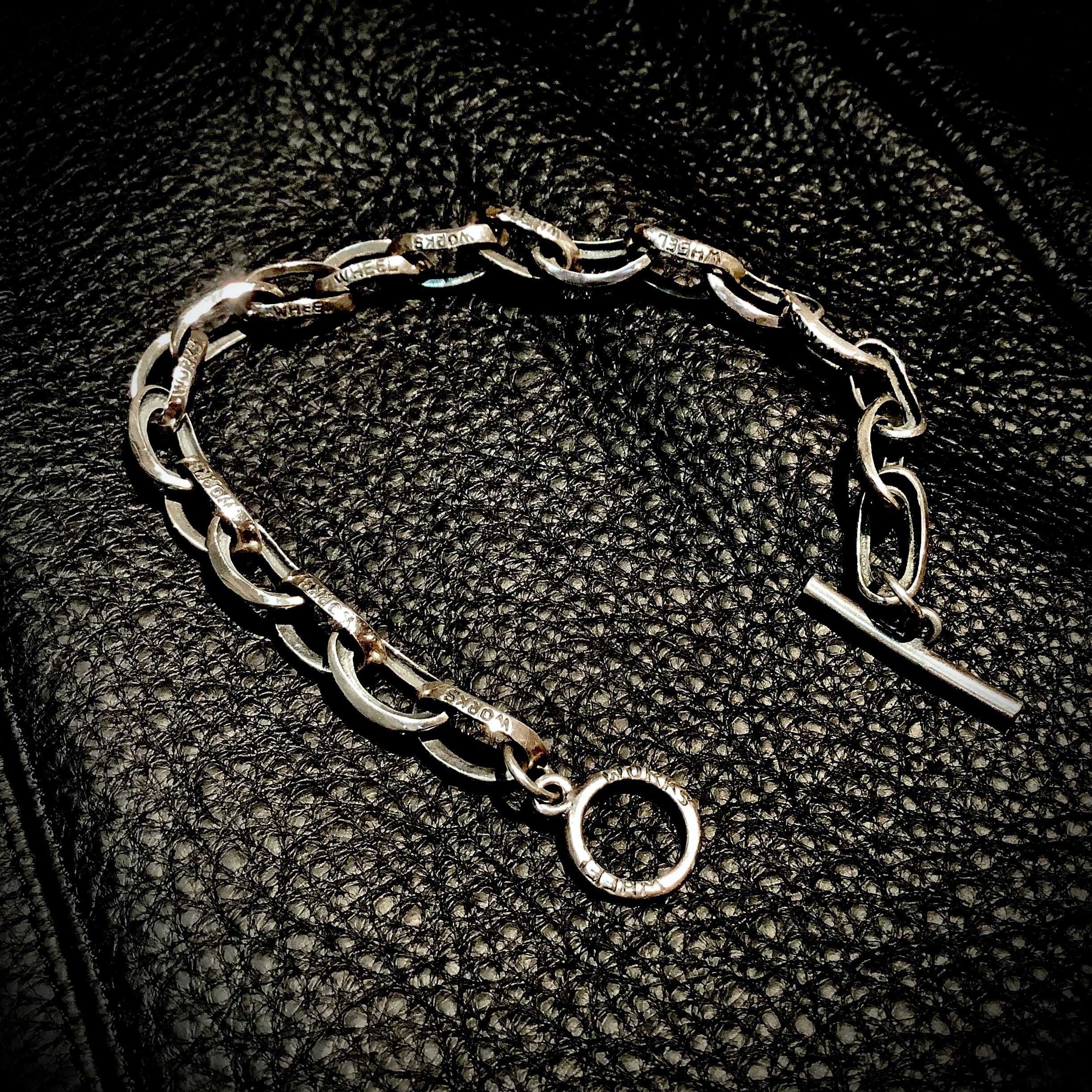 WHEEL WORKS ホイールワークス Oval Chain Bracelet T-Bar オーバル WHEEL WORKS ホイールワークス Oval Chain Bracelet T-Bar オーバル