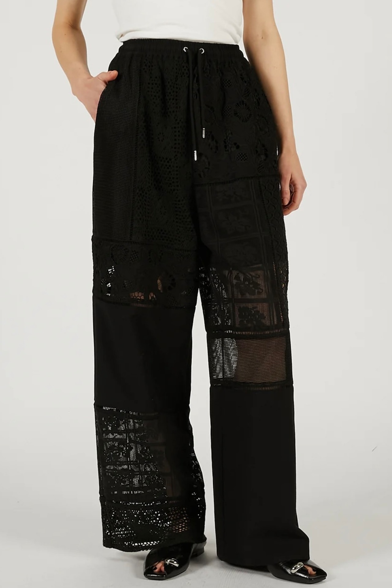 【26SS】PRANK PROJECT プランクプロジェクト / レース切り替えパンツ / Panel Lace Pants - 6