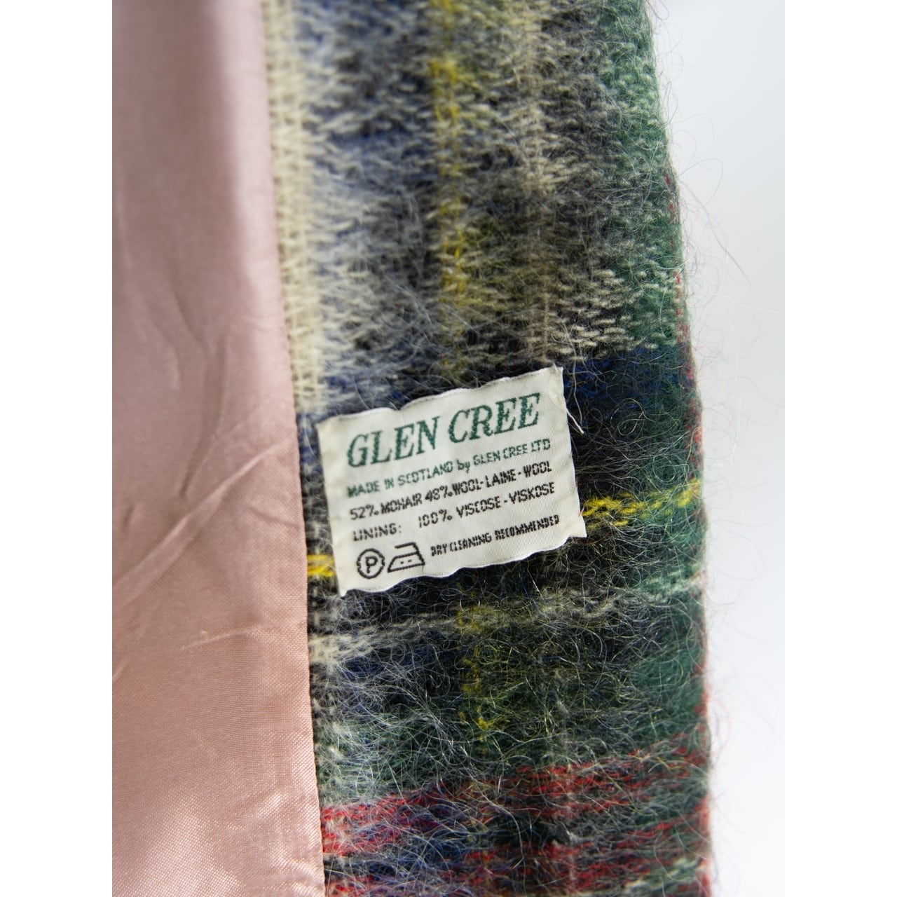 【GLEN CREE】Made in Scotland 70-80's Mohair-Wool Cape Coat Poncho（スコットランド製  モヘヤウール フリンジポンチョ ケープコート） | MASCOT/E powered by BASE