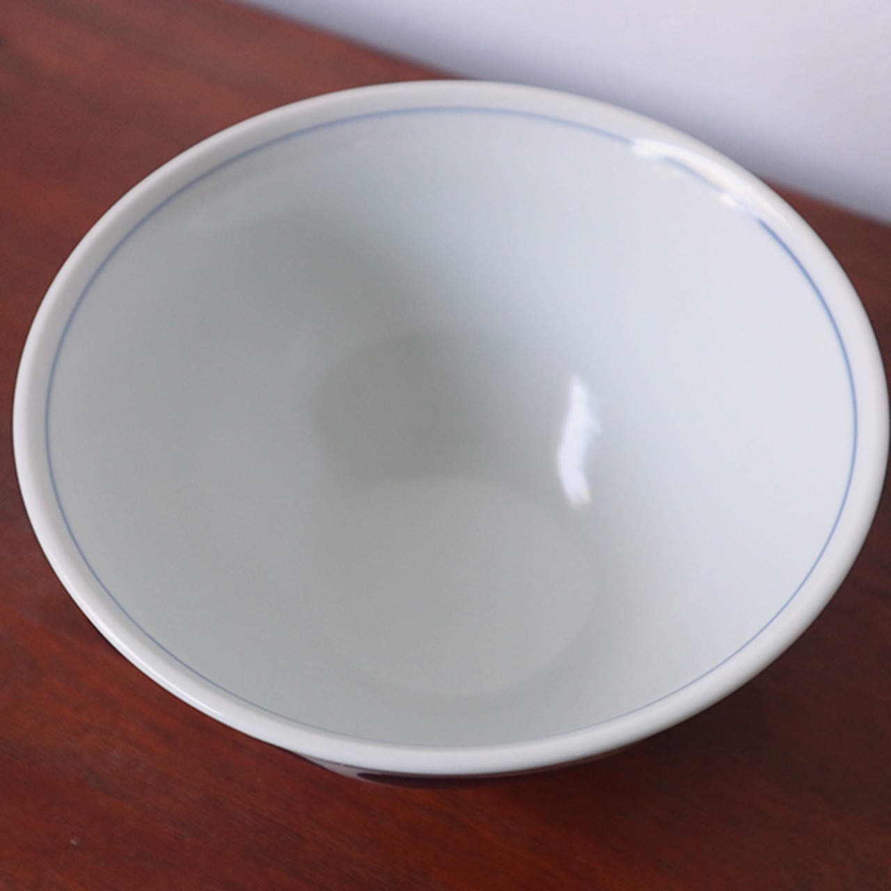 波佐見焼　反り丼　斜葉　M　10-035