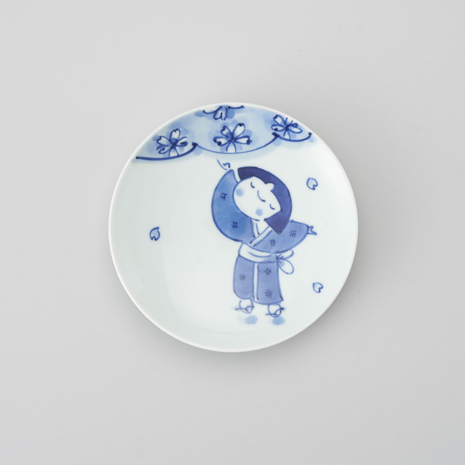 青花Kids】“桜物語” 丸銘々皿 | 株式会社 小島芳栄堂