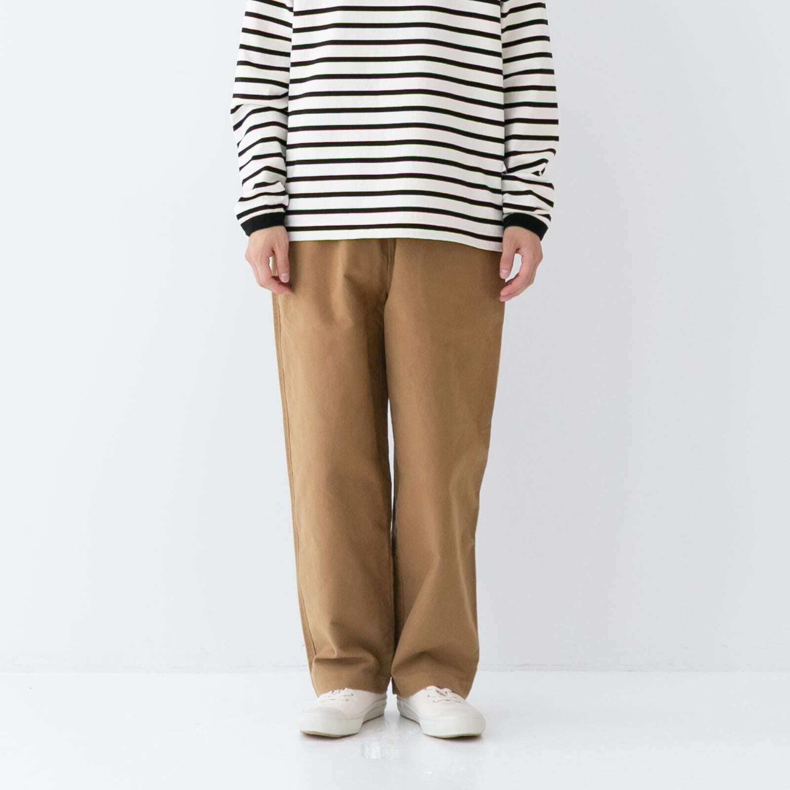 リネン RINEN 20/1二重織モールスキン リラックスパンツ(R47609)全3色