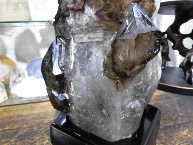 【送料無料】【高品質】14kg 特大ブラジル産ジャカレー水晶（アリゲータークオーツ）　no.6