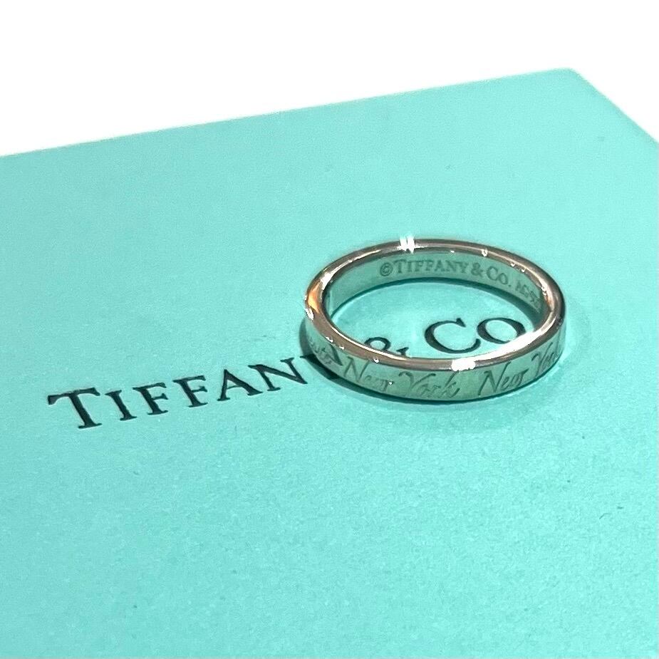 TIFFANY＆CO】【7.5号】2369ティファニーaddressナローリング 指輪