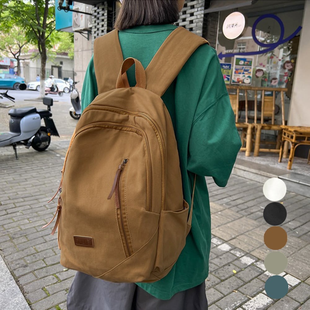 リュックサック ユニセックス 大容量A4 レトロ風 バックパック 男女兼用 デイパック 修学旅行 アウトドア 通学通勤バッグ | HYM Store