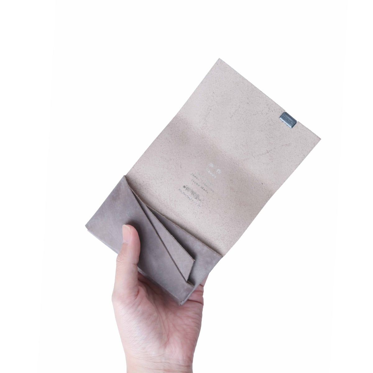 革の水墨画 Smokingrey カードケース | 所作 Shosa