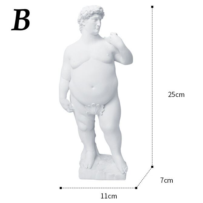 デビッド ダビデ 彫像 太め 彫刻 芸術 アート クリエイティブ 置き物