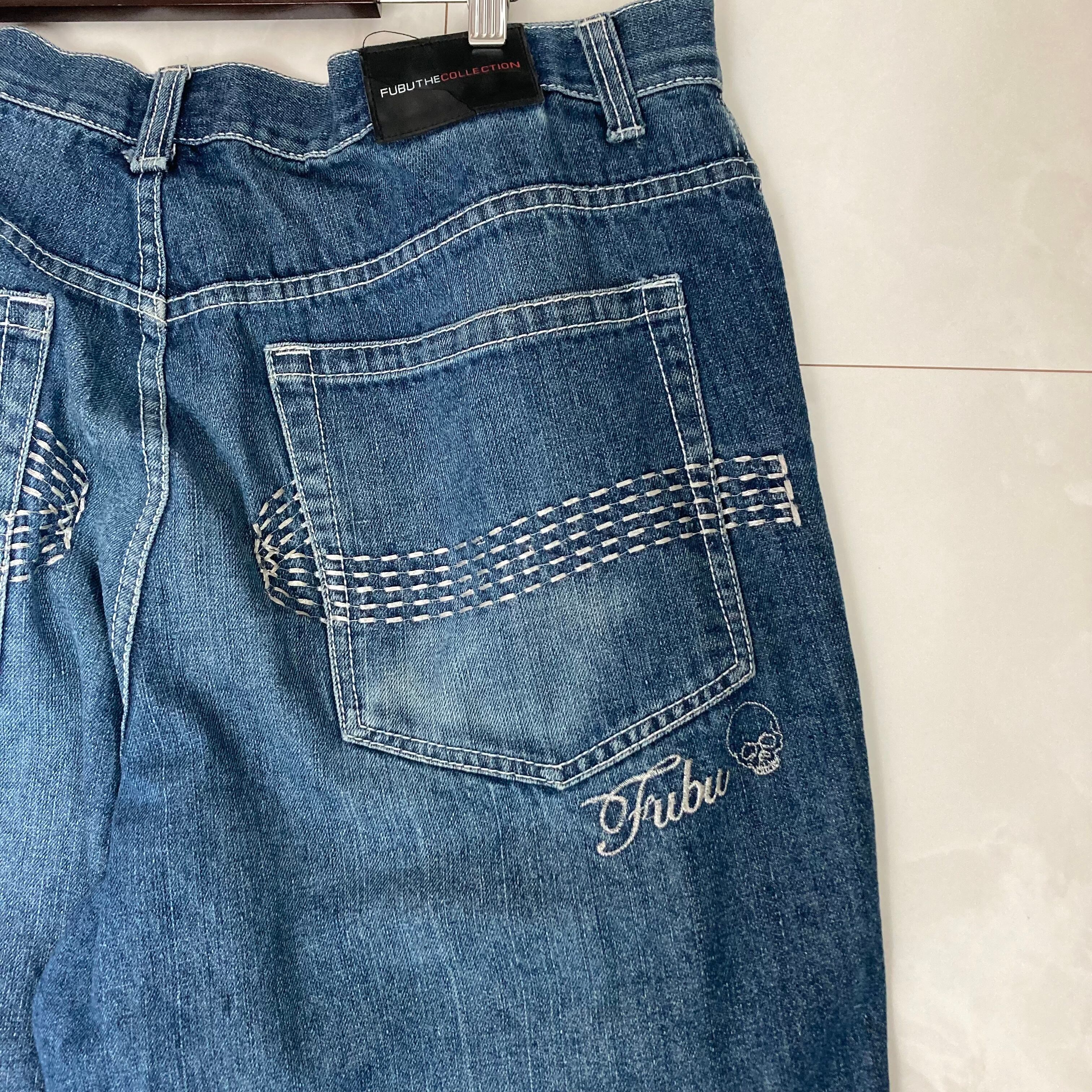 W40】FUBU デニムショーツ 刺繍 | 古着屋OLDGREEN