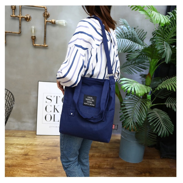 2way帆布人気バッグ斜めがけ トート ショルダーバッグ 軽くて大容量 かわいい エコバック 通学通勤 Rioneストア