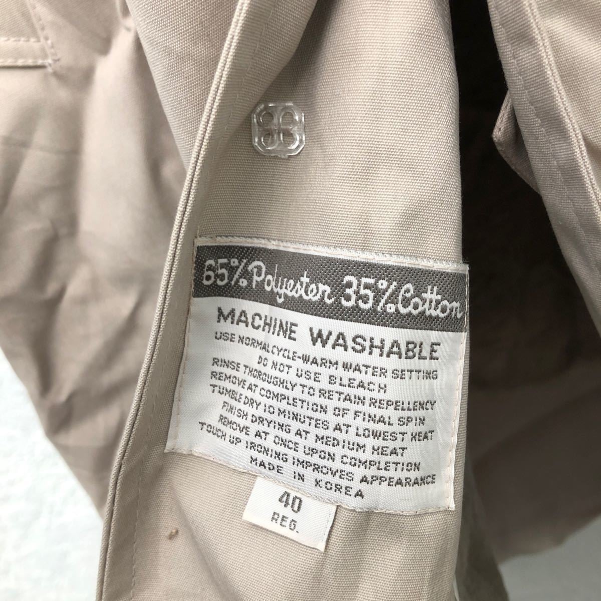 Misty Harbor ステンカラー コート 40 REG L〜 ベージュ