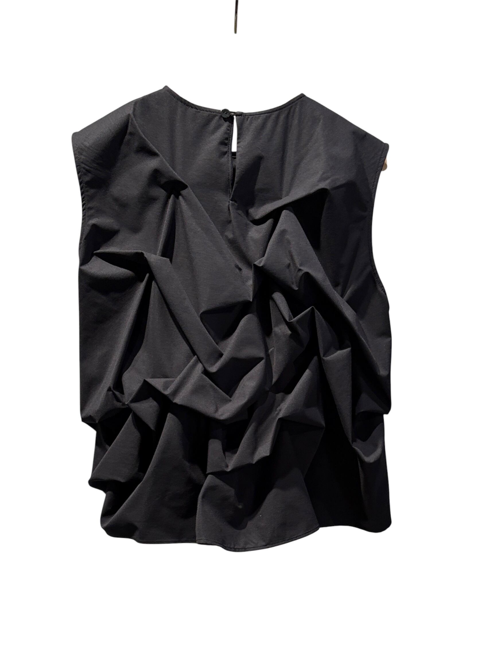 美品✨nagonstans ナゴンスタンス パフスリーブ Tシャツ M 黒 26AW】nagonstans ナゴンスタンス / トップス / tuck pouf pullover