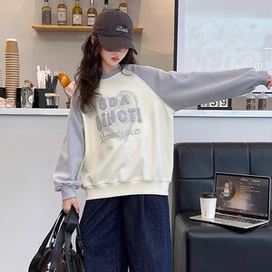 子供服 韓国 スウェット シャツ 長袖 女の子 秋冬 おしゃれ アメカジ カジュアル ストリート 大人 かわいい 裏起毛 裏起毛なし 選べる2タイプ 大人可愛い 大人女子 【送料無料】