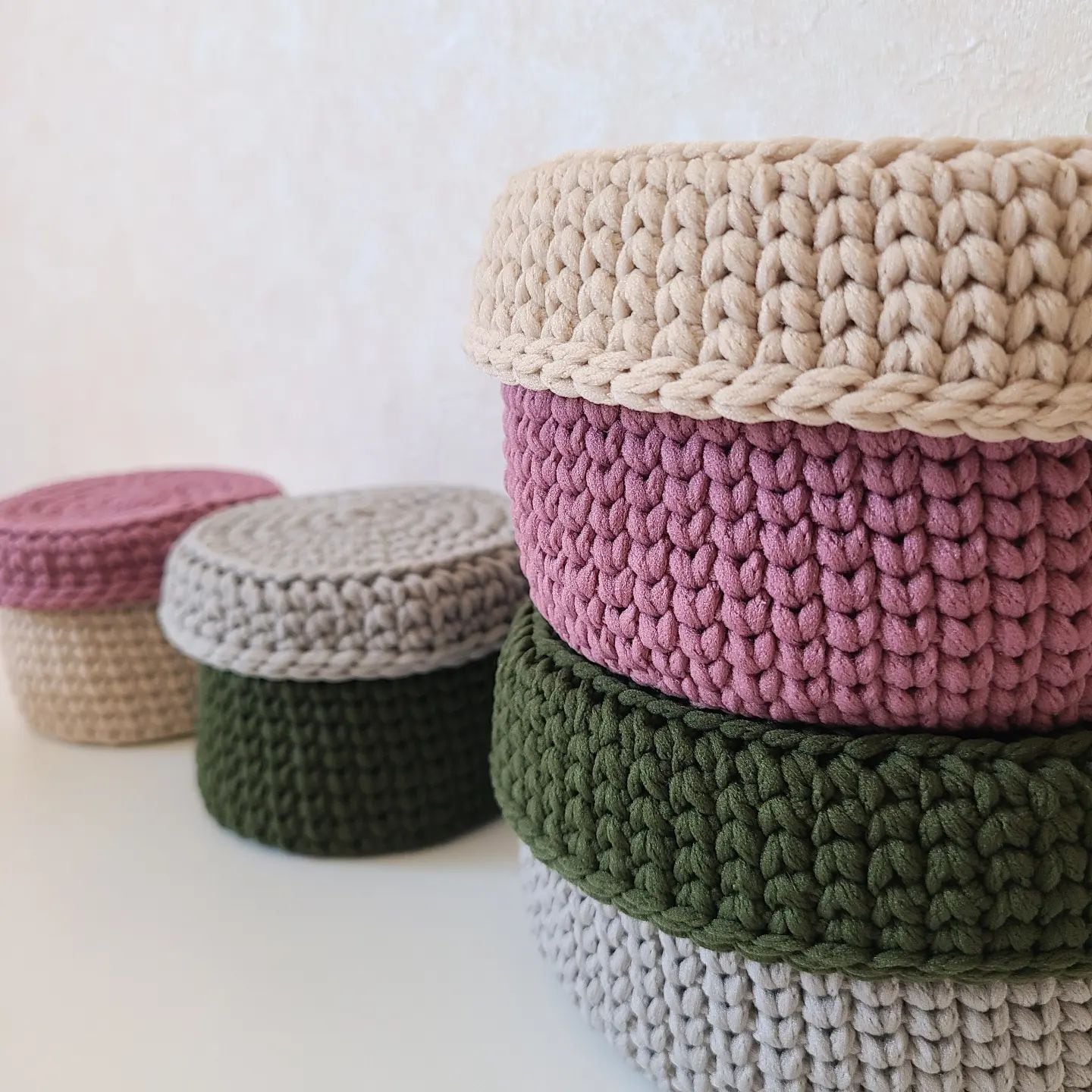 マトリョーシカバスケット | Jul Knitting キット | ［hus:］フース