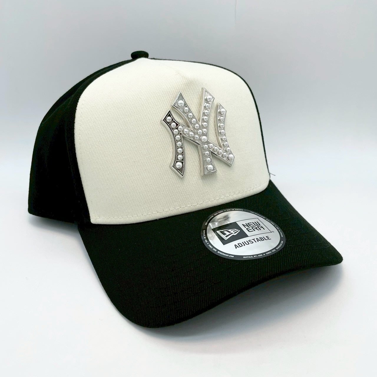 9FORTY A-Frameパールニューヨークヤンキース NEW ERA 9FORTY A-Frame MLB Pearl Badge ニューヨーク・ヤンキース ブラック