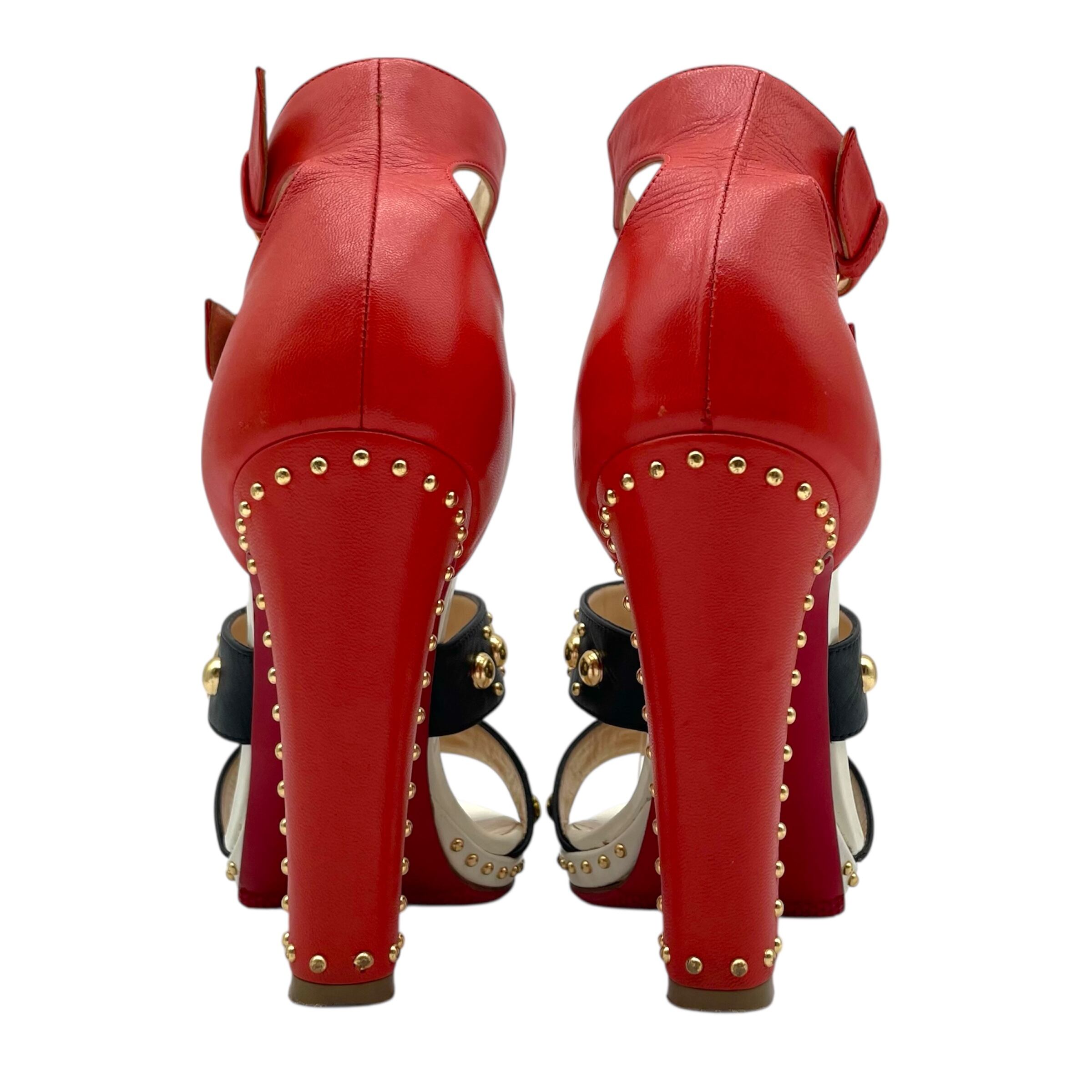 Christian Louboutin ルブタン サンダル スタッズ 36 1/2 23.5cm