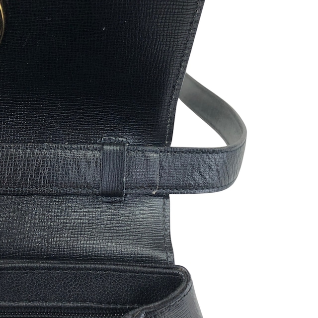 Christian Dior クリスチャン ディオール ショルダーバッグ ブラック ターンロック レザー ミニバッグ vintage ヴィンテージ オールド rz2umb