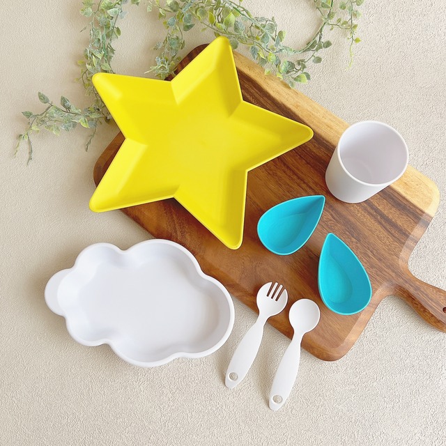 Nature テーブルウエアセット White ホワイト ベビー食器 キッズ食器 Nature Tableware Set
