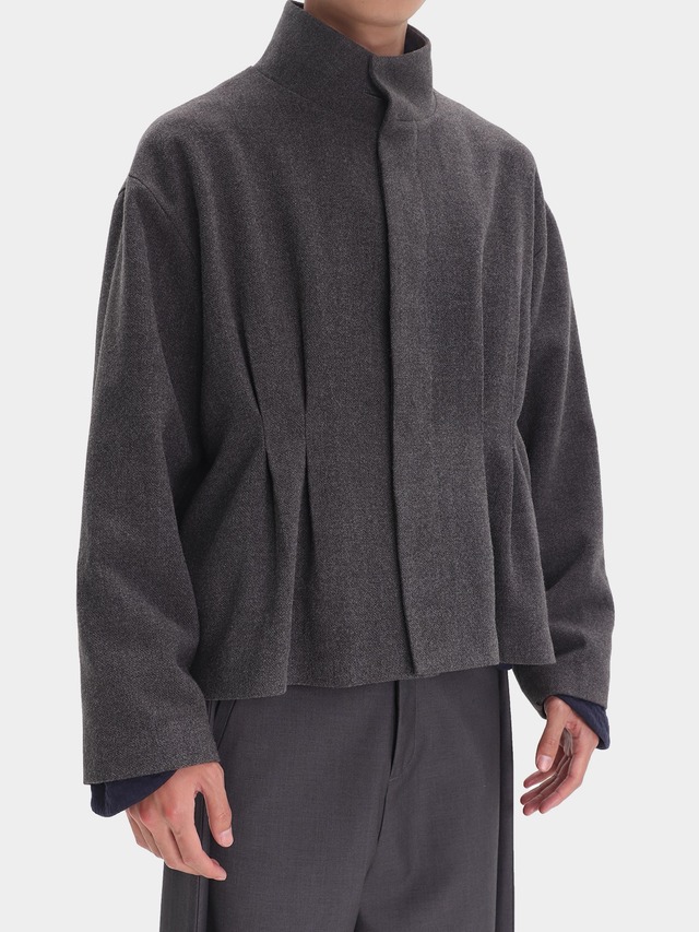 Nothingnoth 25AW WOOL PLEATED JACKET