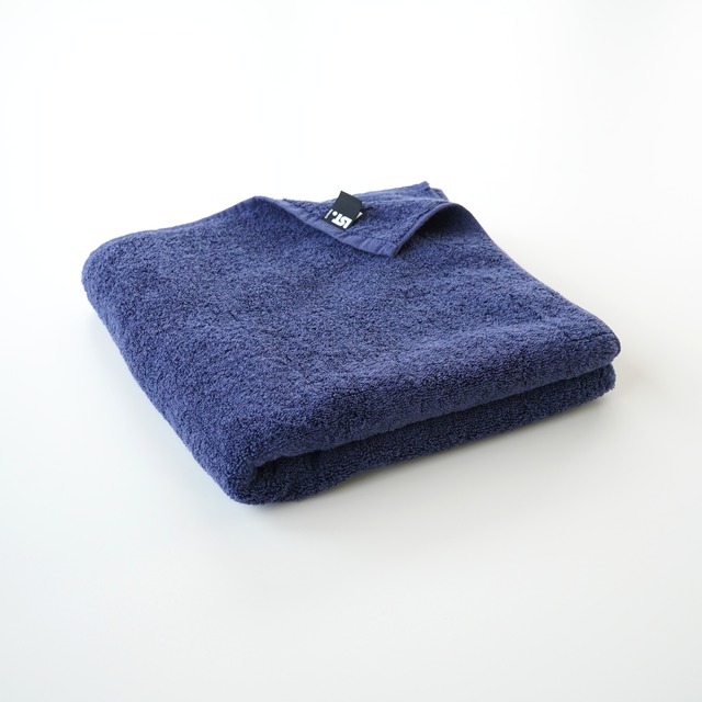 やや小さめバスタオル（オーガニック）〈Navy〉