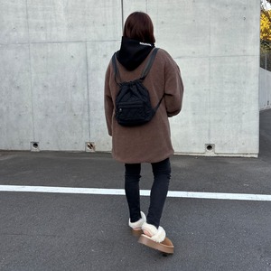 2way多機能ソフトリバーシブルボアouterlong／khaki