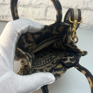 Christian Dior キャンバス ショルダーバッグ ベージュ A-9374