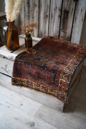 【182】Vintage Afghan Baluch rug 1970's - 1980's