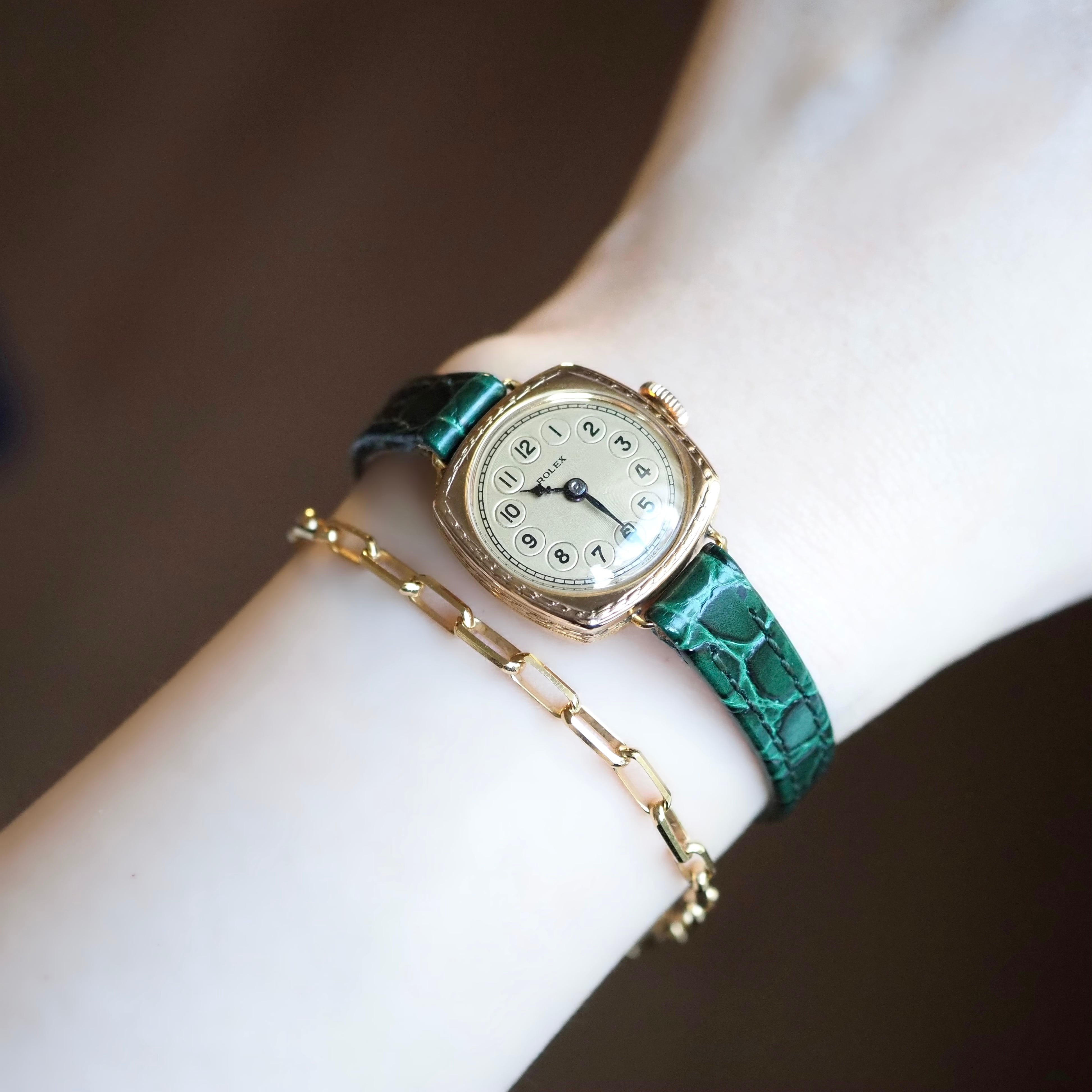 OH済 ROLEX ロレックス テレフォンダイアル 金無垢 1930年代