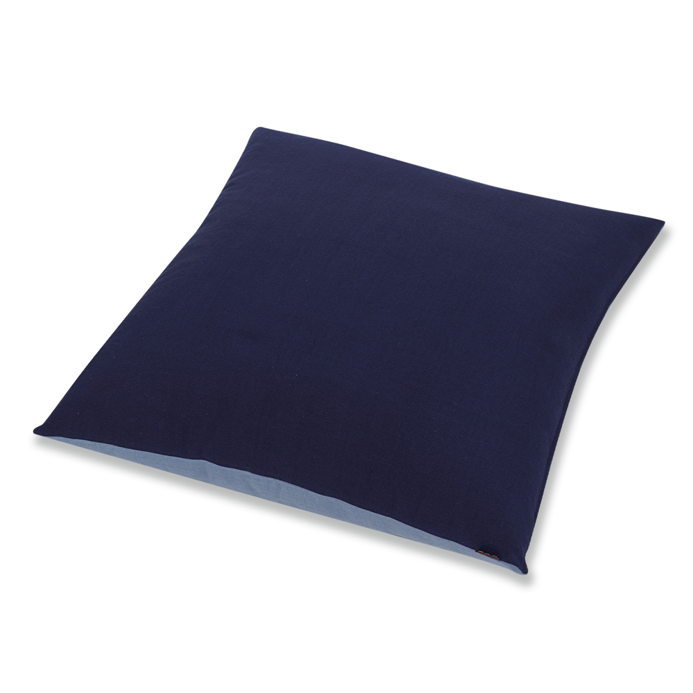 色あそび リバーシブル 座布団(カバーのみ) BB(紺)×BL(ブルー)55×59