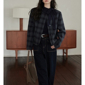 korean style wool cardigan