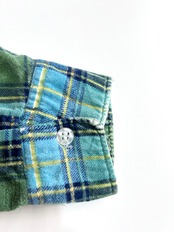 70s CHANDLER PRINT FLANNEL SHIRT Size M