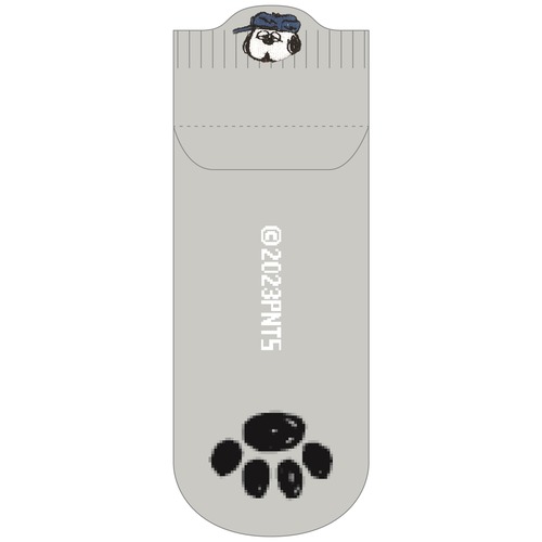 スヌーピーフットプリントソックス オラフペールグレー(0405399)