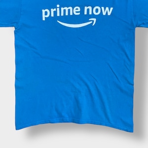 【GILDAN】Amazon Prime ロゴ プリント Tシャツ アマゾン プライム ブルー アドバタイジング 半袖 夏物 US古着