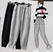 【大きいサイズXL-4XL】裏起毛ファッションパンツ♪グレー/ブラック2色展開◆#seaoio-266427