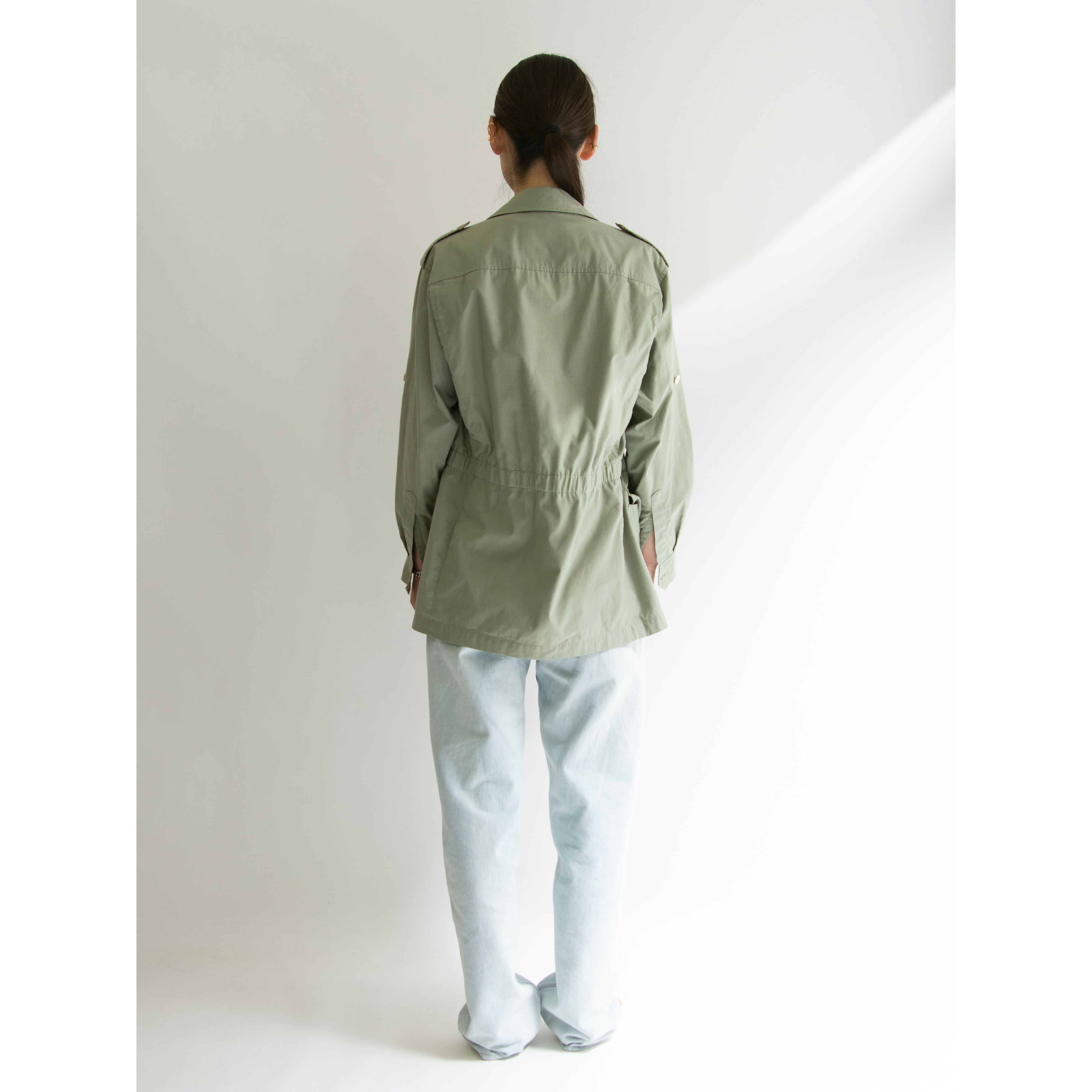 【Burberrys】90's 100% Cotton Safari Shirt Jacket（バーバリーズ コットンサファリシャツジャケット）