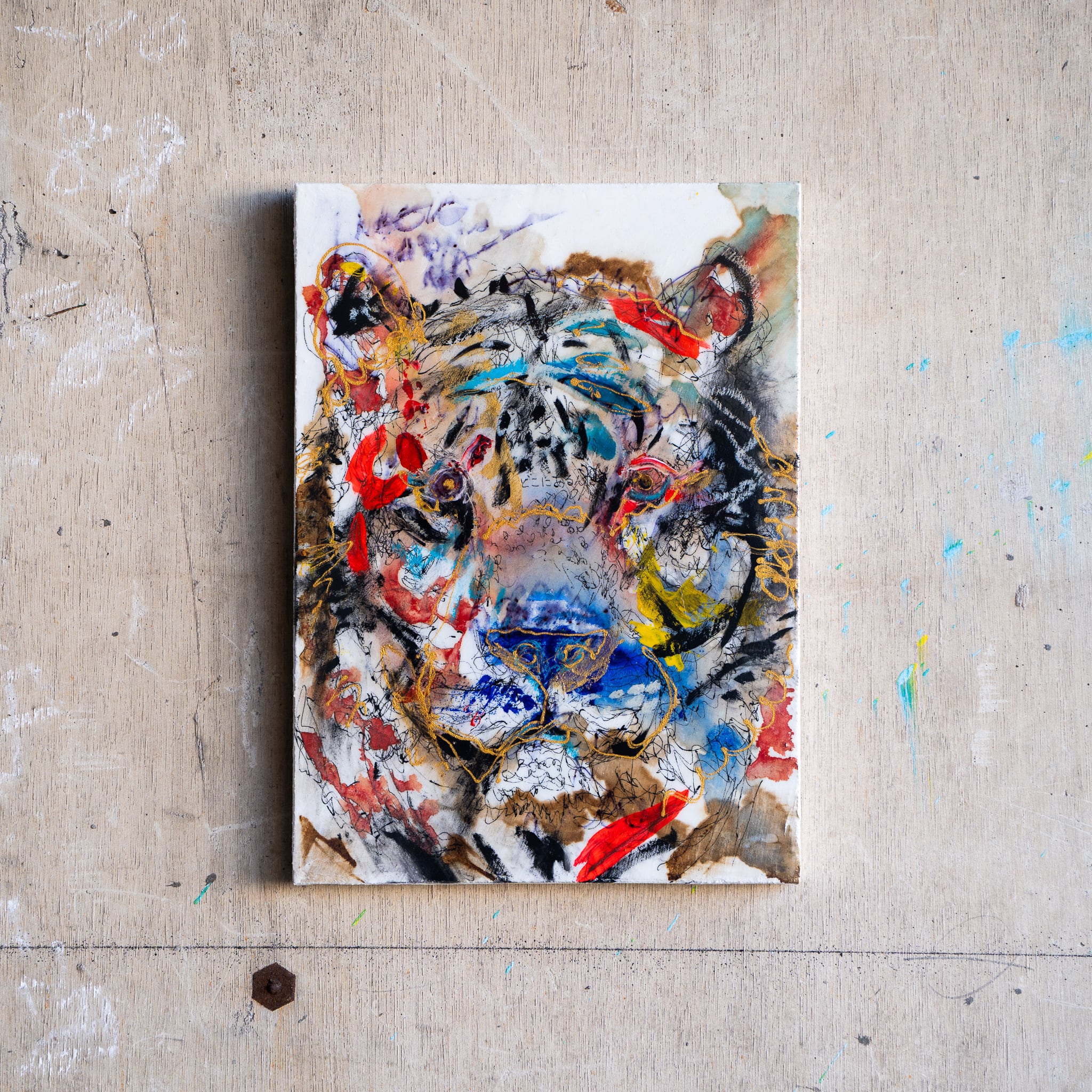 原画 F4 「30249 名前を呼ぶ声が喉の奥で柔らかく育つ トラ」 | NAOTO