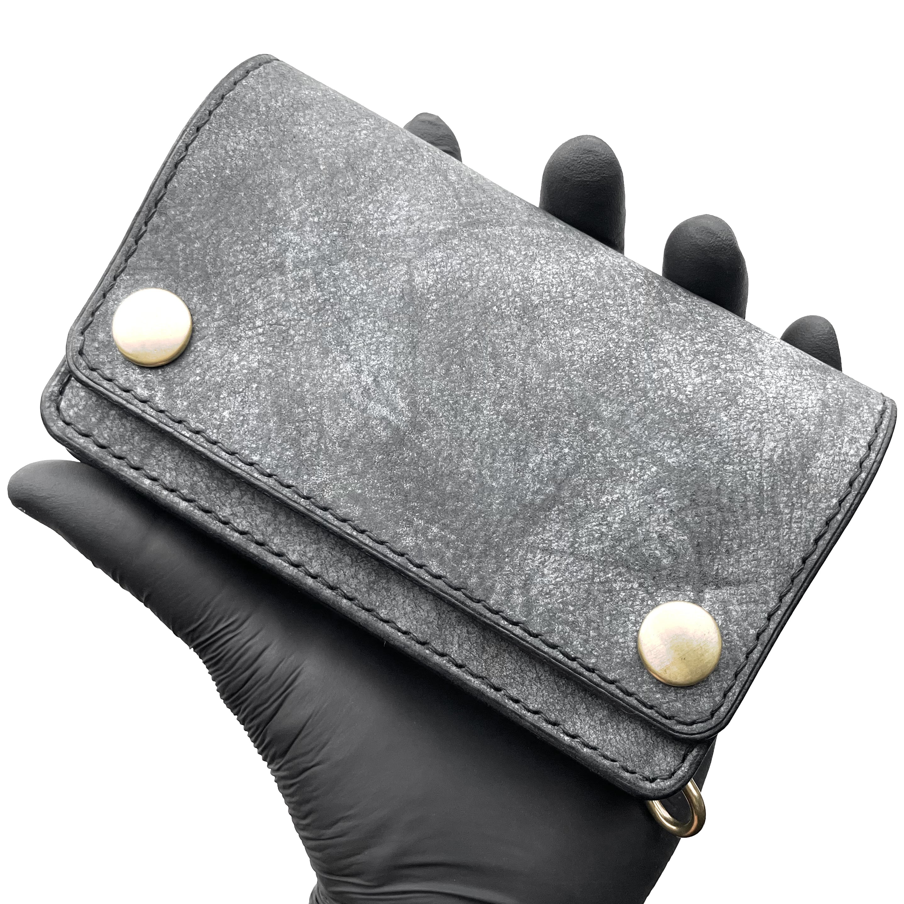 [BLACK INSIDE] ITALIAN CLASSIC WHITE WAX/トラッカーウォレット