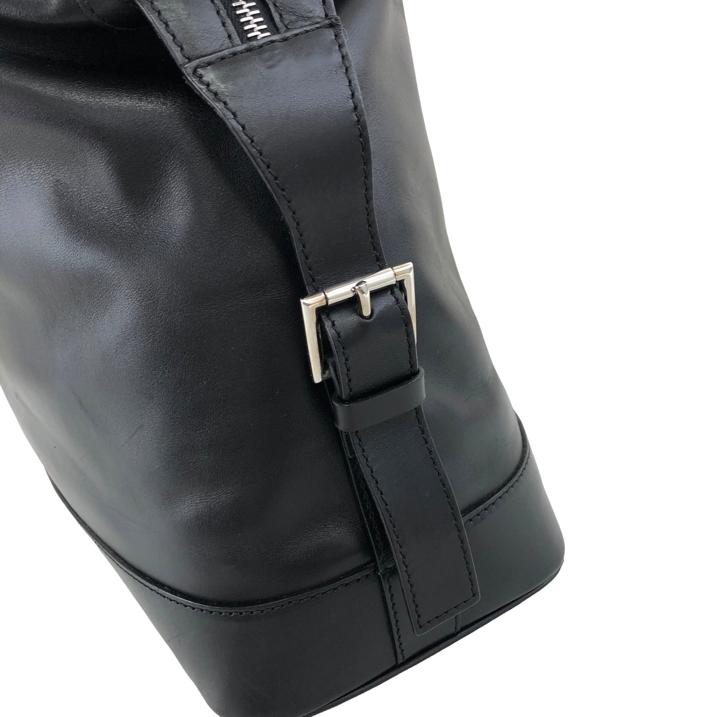 CELINE セリーヌ ボストンバッグ ブラック ブラゾン レザー vintage