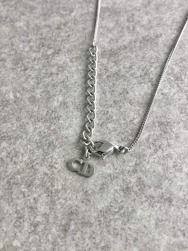 Christian Dior クリスチャン ディオール ネックレス シルバー ディオール パール vintage ヴィンテージ オールド 2fject